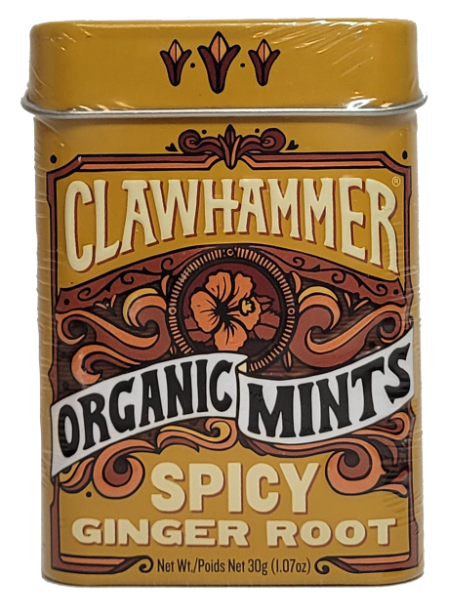 Clawhammer Organic Spicy Ginger Root Mints