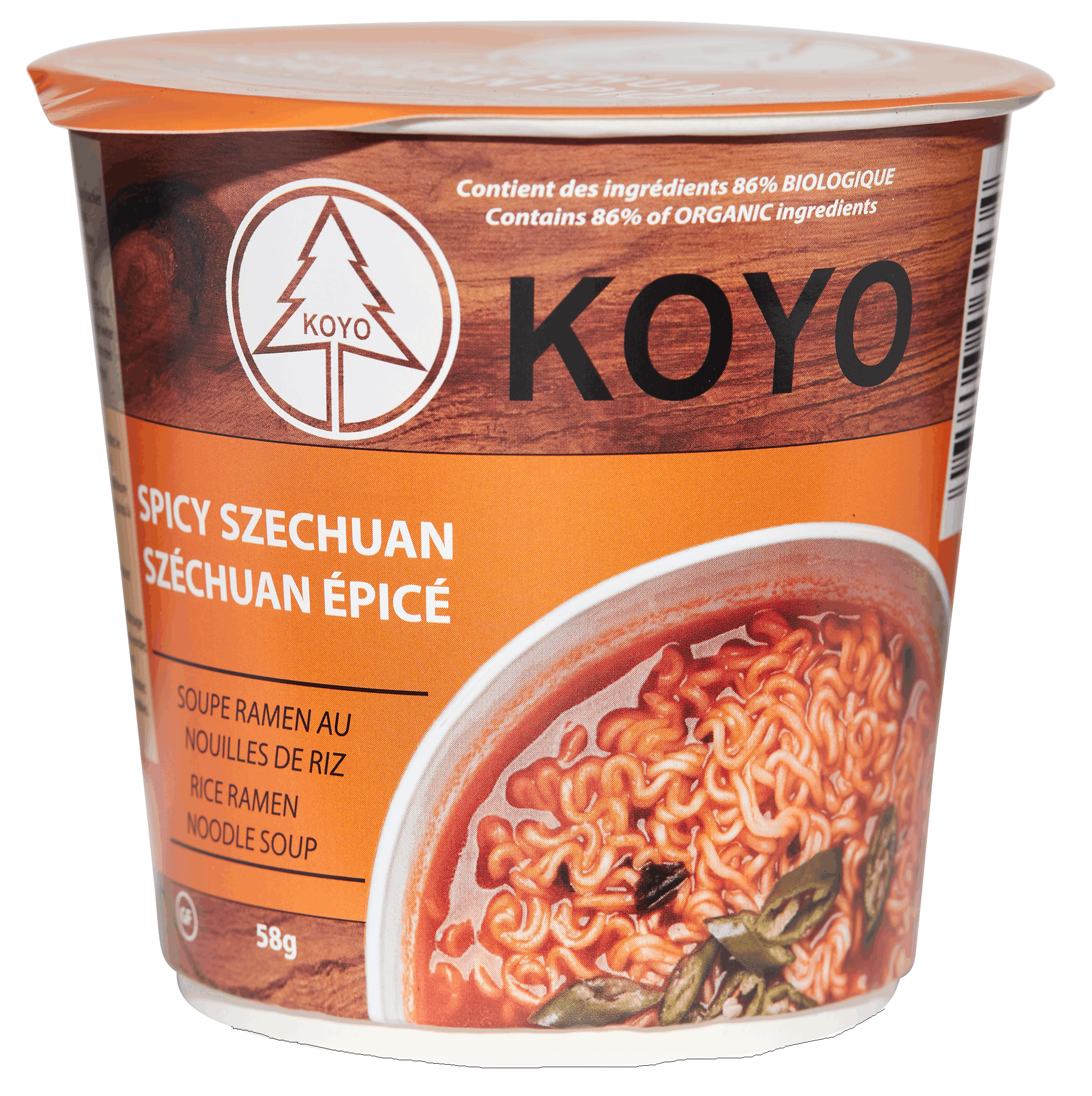 Koyo Foods Gluten-Free Spicy Szechuan Rice Ramen