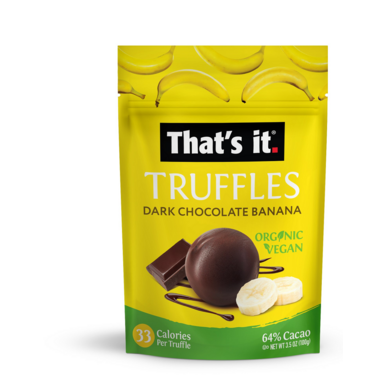 That's it. Organic Vegan Dark Chcoolate Banana Truffles