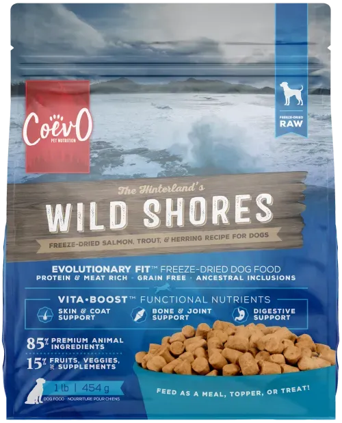 Coevo Pet Nutrition Freeze-Dried Raw Wild Shores Recipe for Dogs