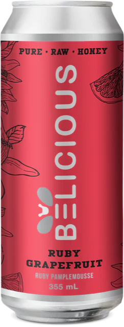 Belicious Ruby Grapefruit Sparkling Honey Beverage