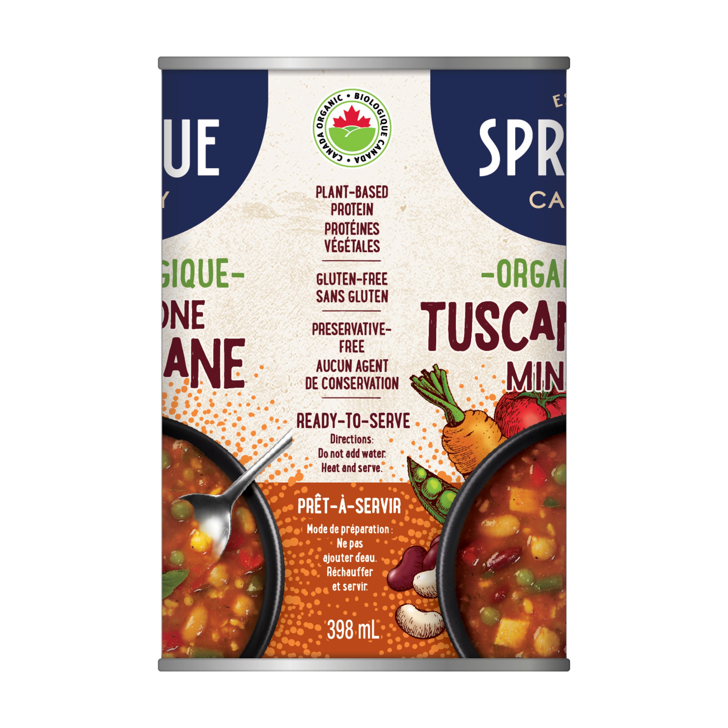 Sprague Organic Tuscany Minestrone Soup