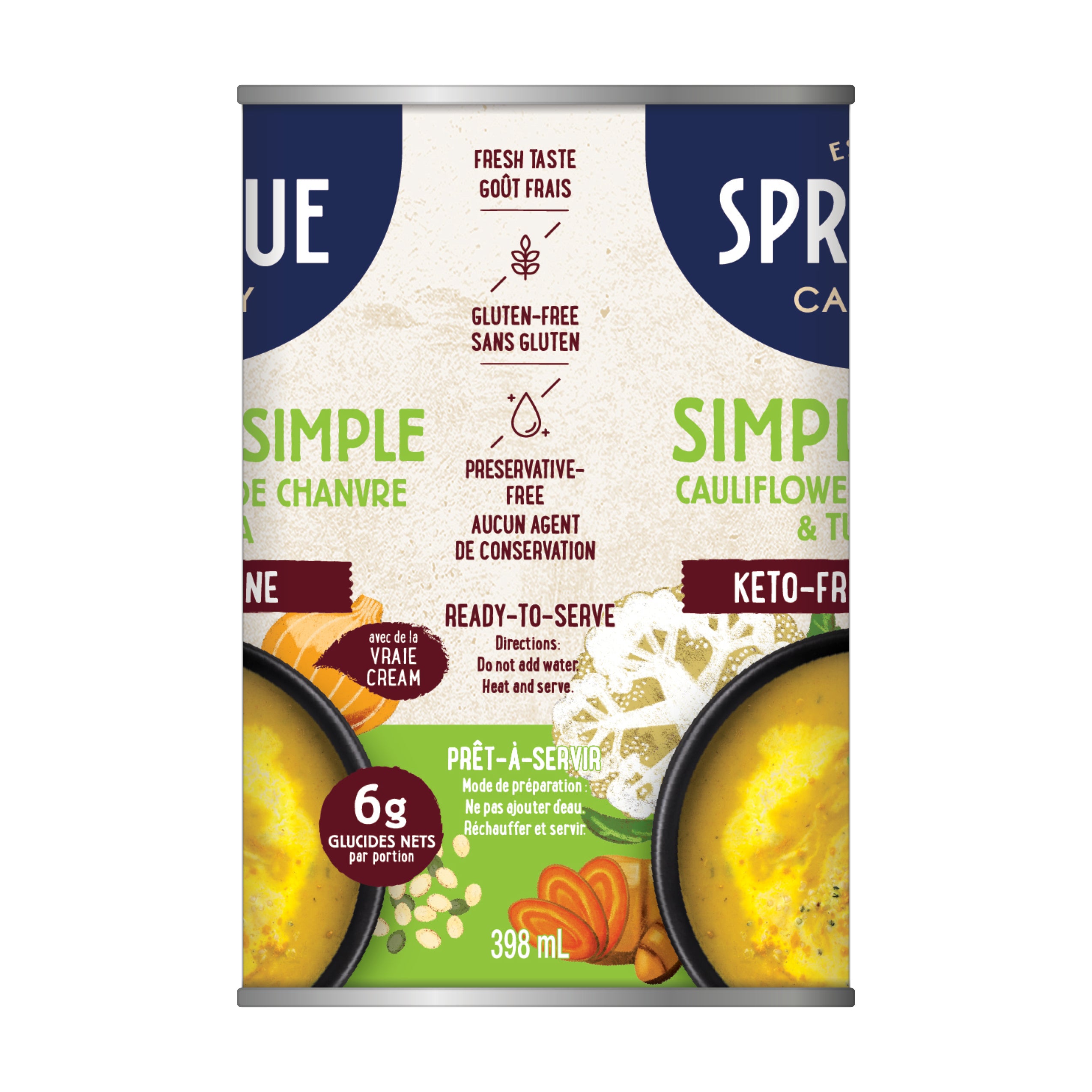 Sprague Simply Cauliflower Keto Soup