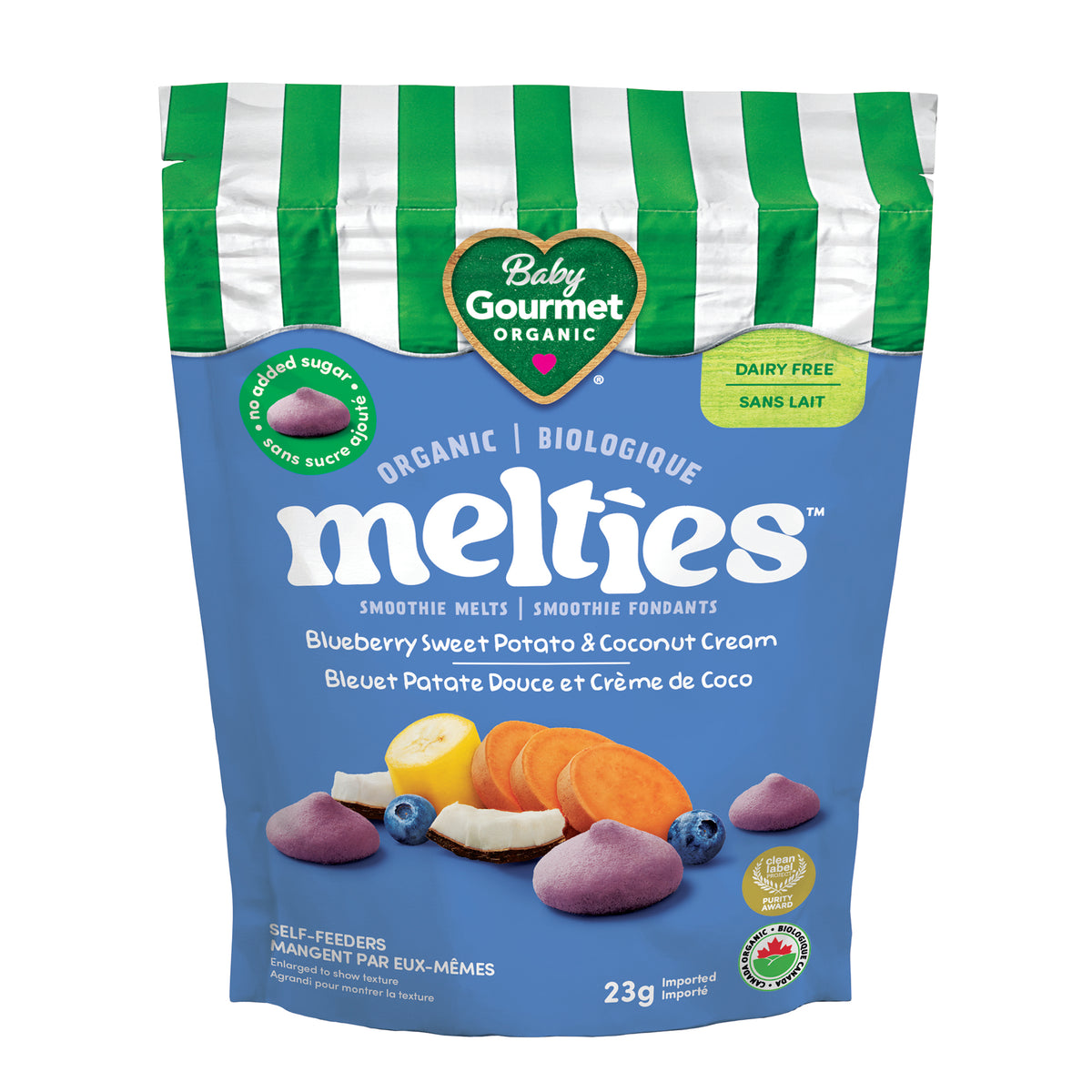 Baby Gourmet Organic Blueberry Sweet Potato and Coconut Cream Melties