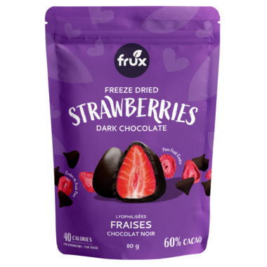 Frux Freeze Dried Dark Chocolate Strawberries