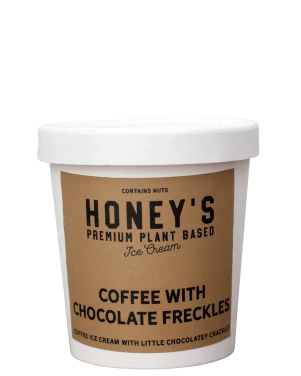 Honey's Premium Plant Based Coffee With Chocolate Freckles Ice Cream