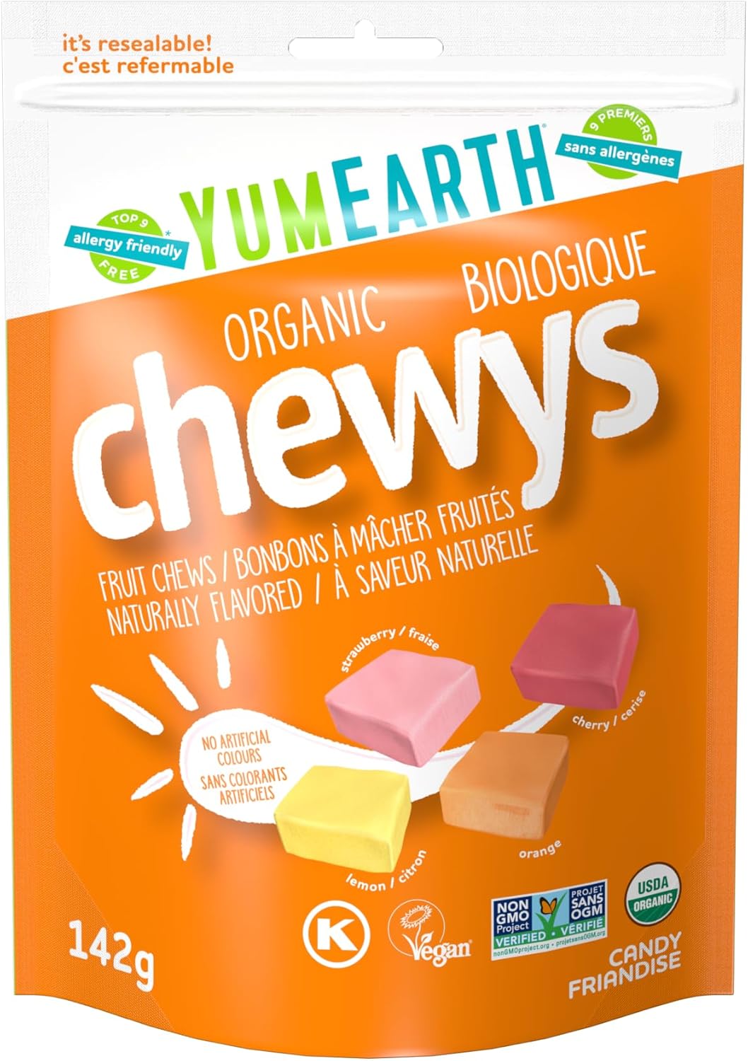 Yum Earth Organic Chewy Fruit Chews