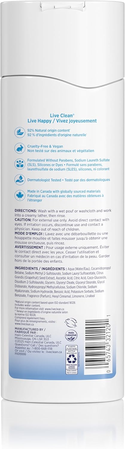 Live Clean Fresh Water Body Wash