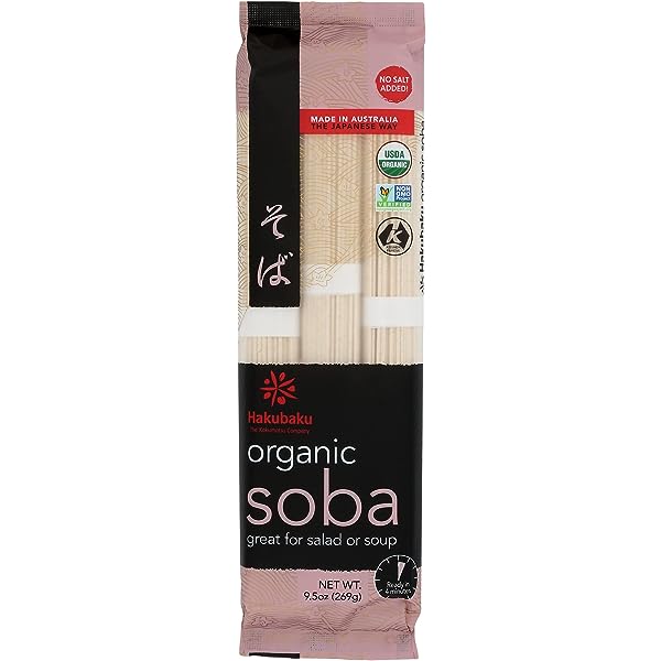 Hakubaku Noodles Organic Buckwheat Japanese Soba Noodles