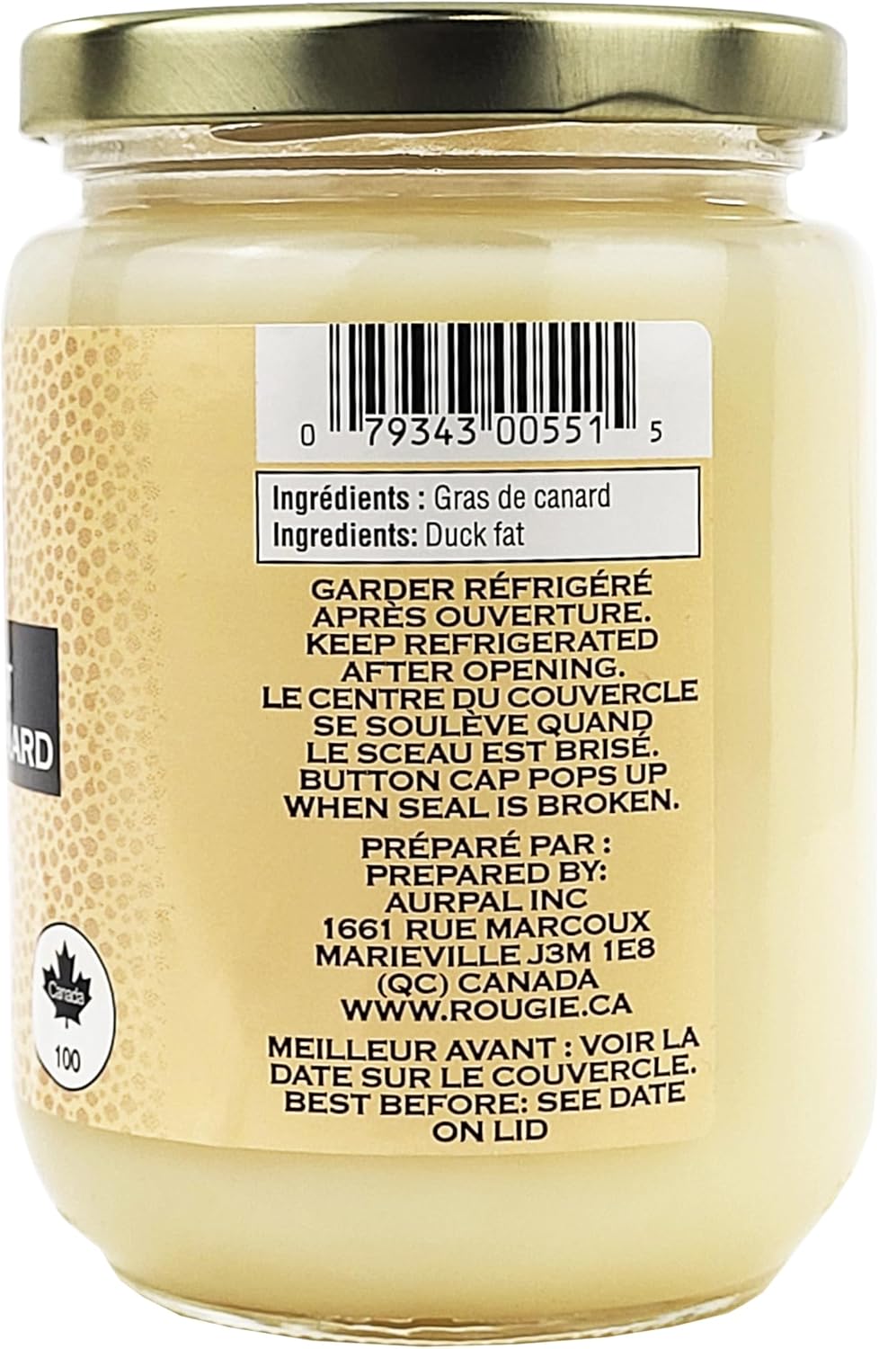 Rougie Rendered Duck Fat