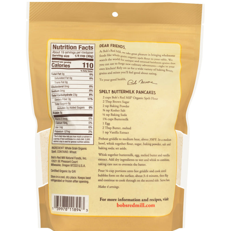 Organic Spelt Flour
