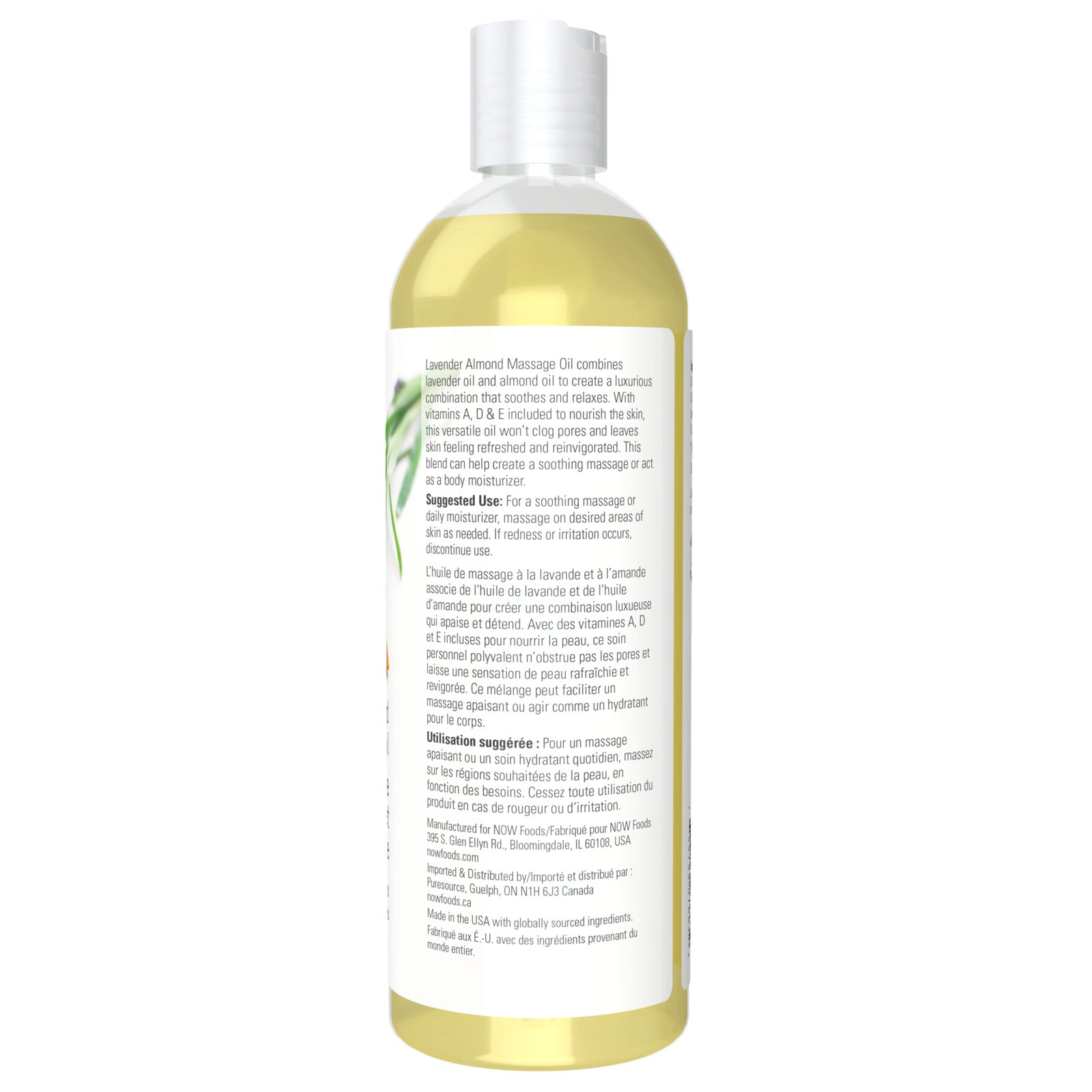 Now Lavender Almond Massage Oil