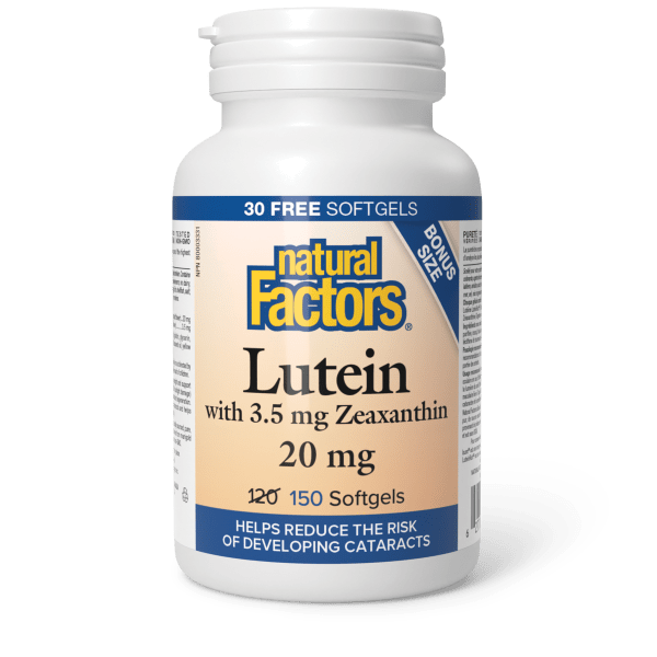 Natural Factors Lutein Bonus Size - 20mg