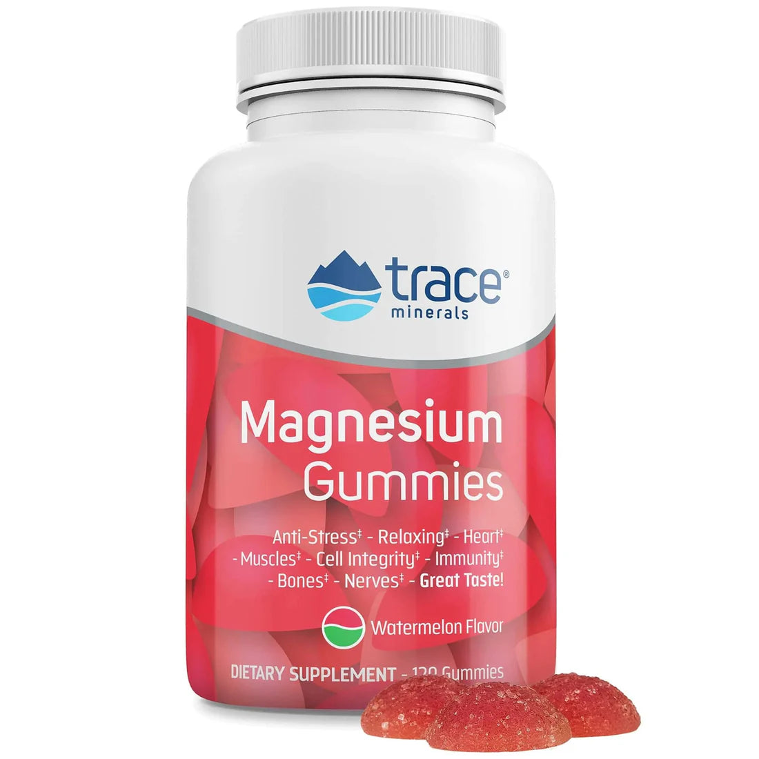 Trace Minerals Watermelon Magnesium Gummies