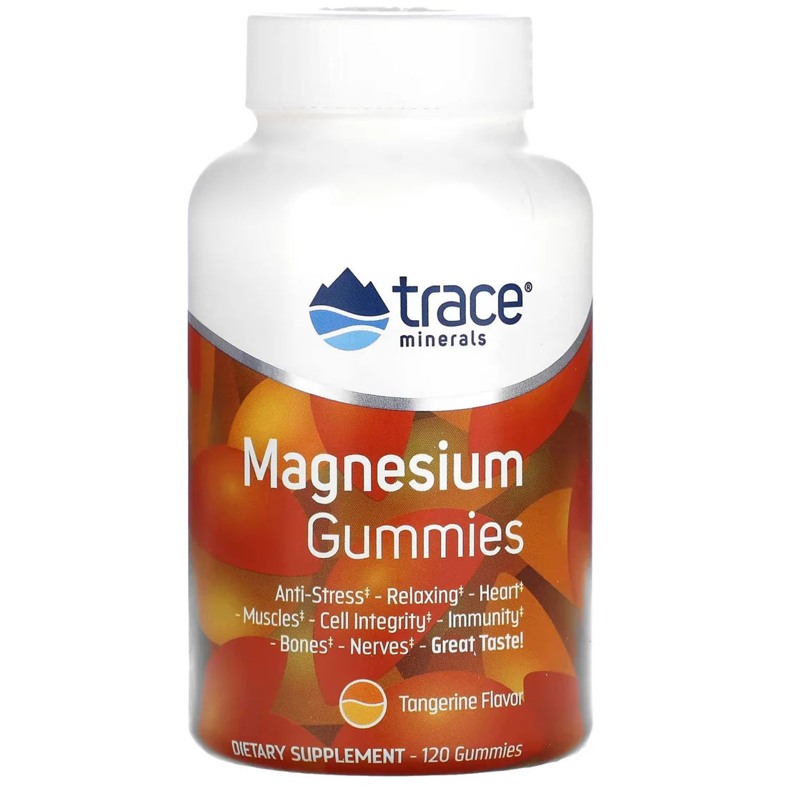 Trace Minerals Tangerine Magnesium Gummies