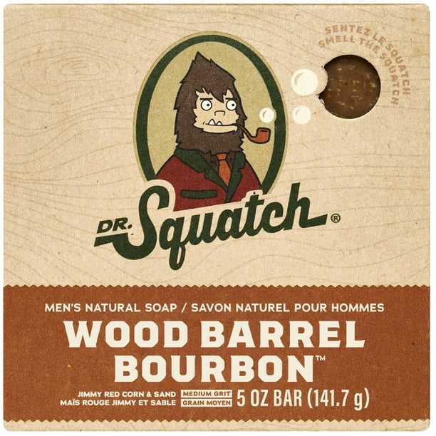 Dr. Squatch Wood Barrel Bourbon Soap