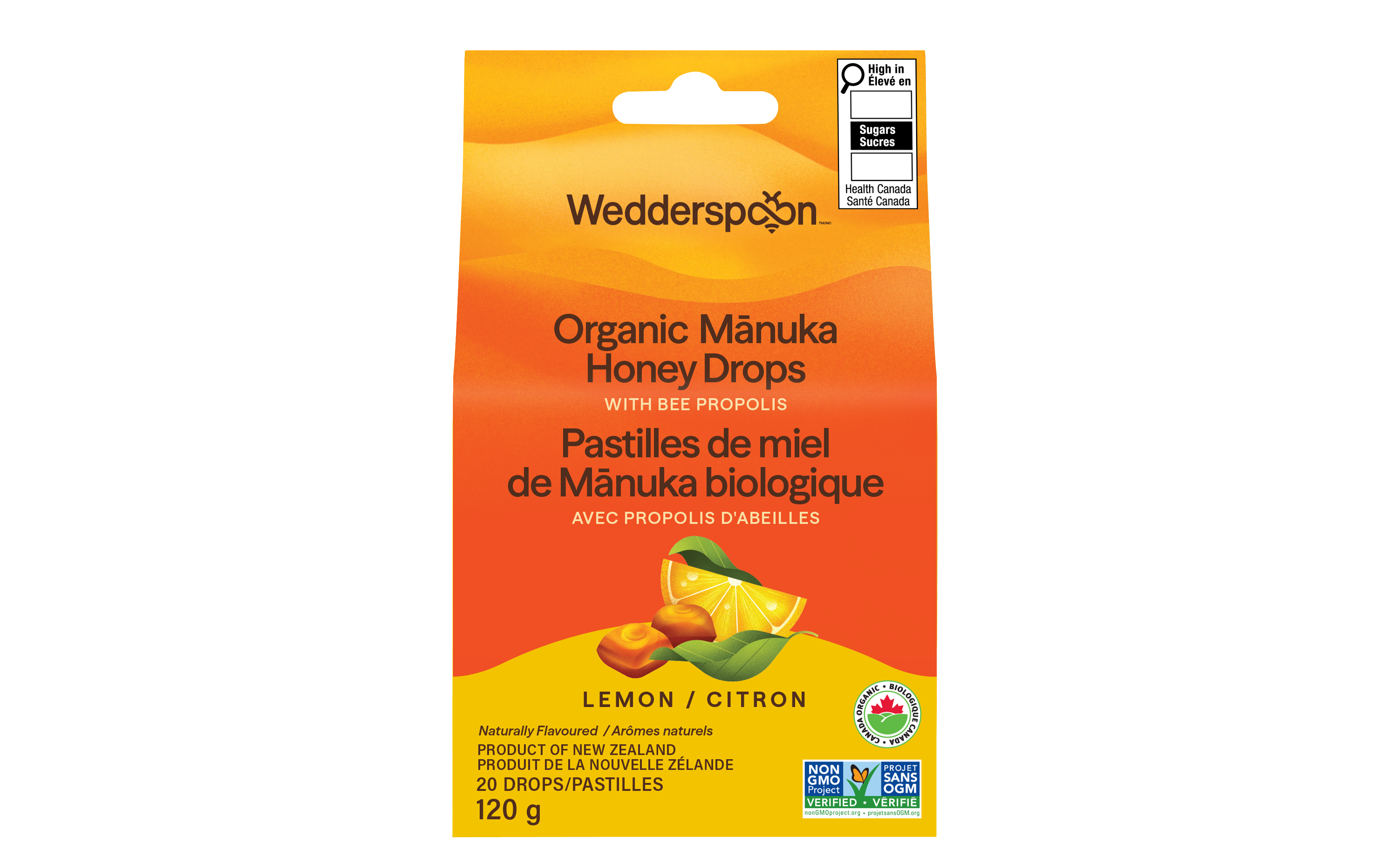 Wedderspoon Lemon Manuka Lozenges