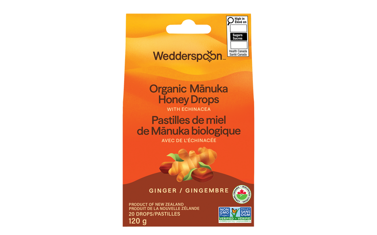 Wedderspoon Ginger Manuka Lozenges