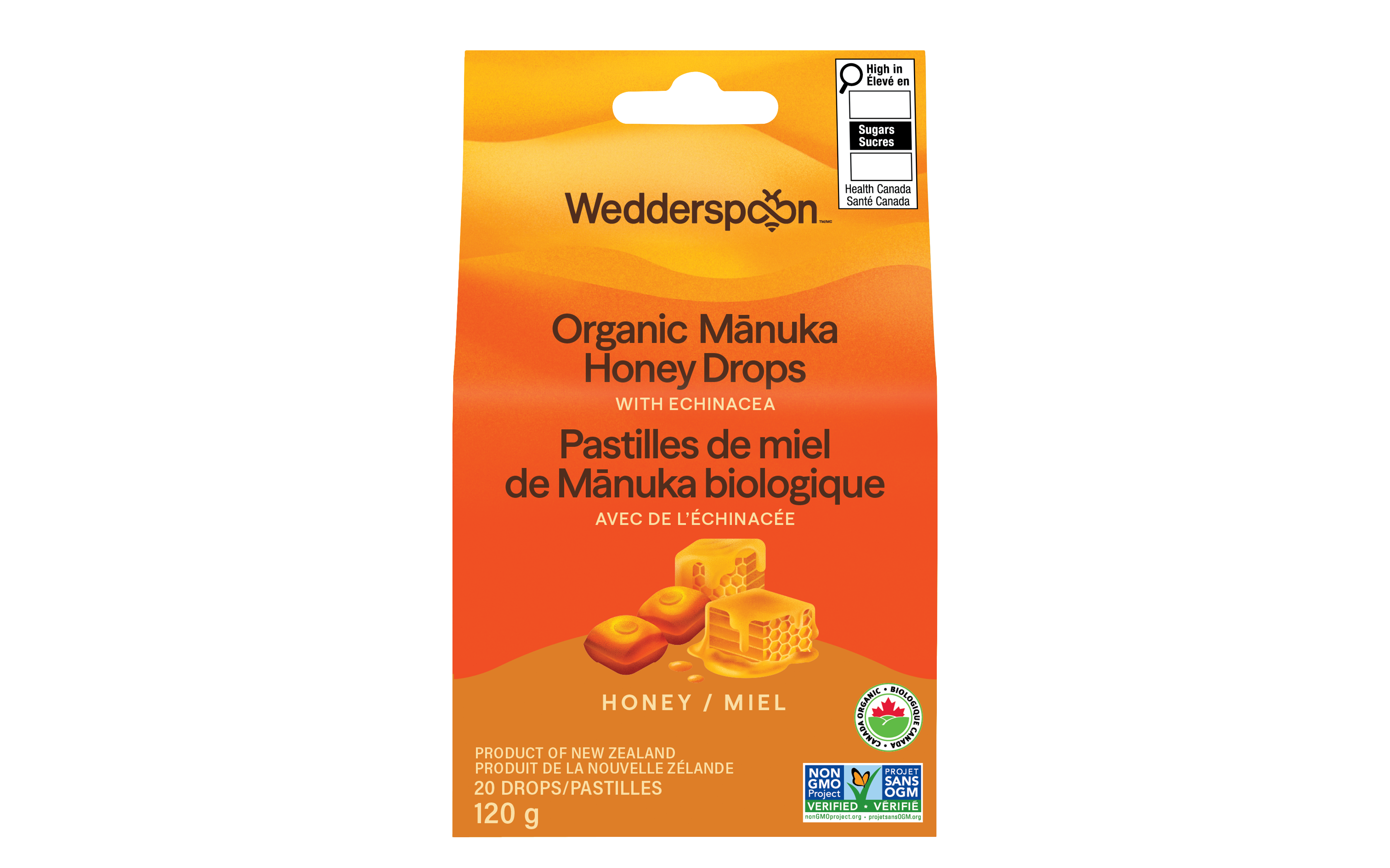 Wedderspoon Honey with echinacea drops