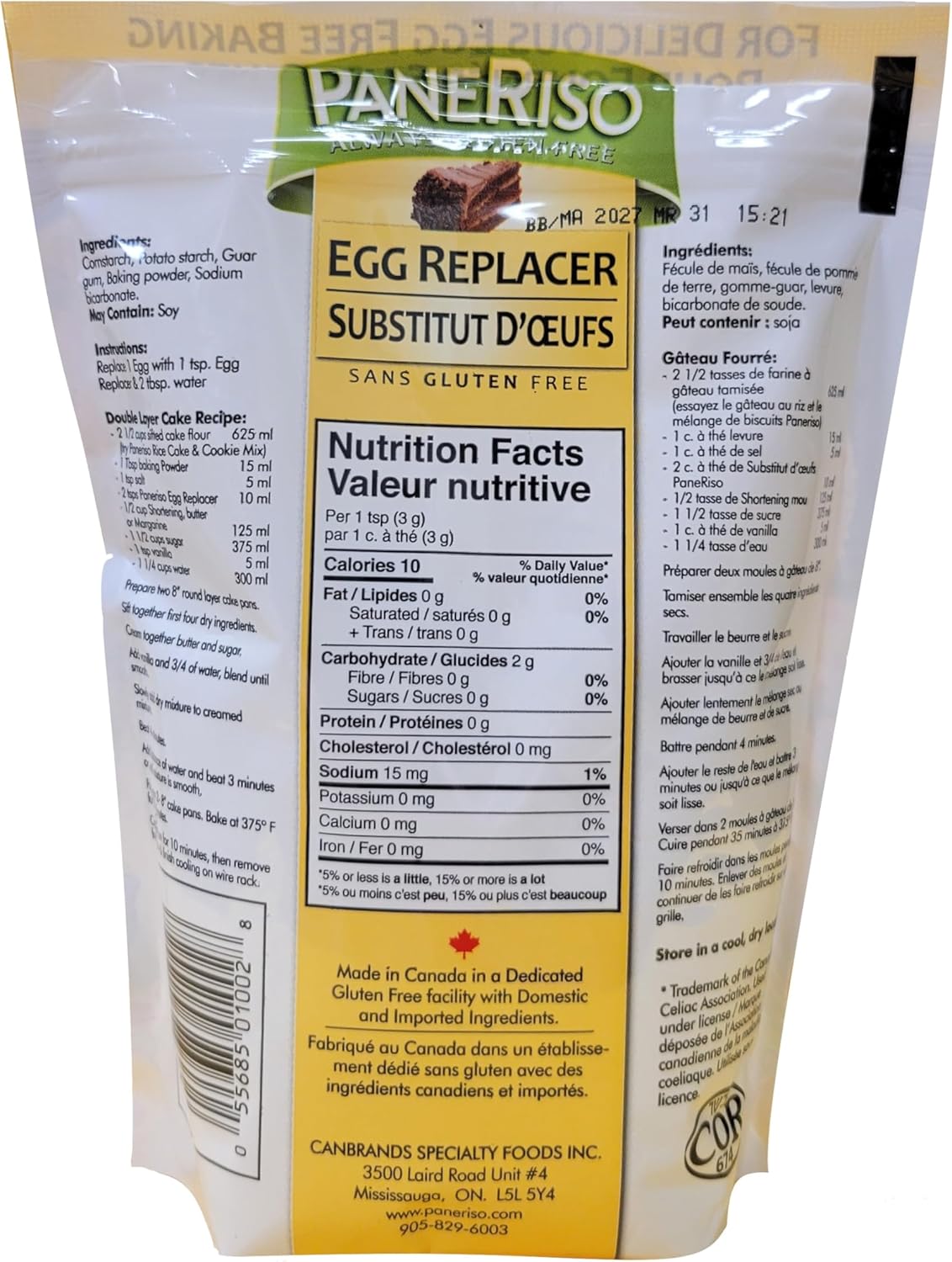 Paneriso Egg Replacer