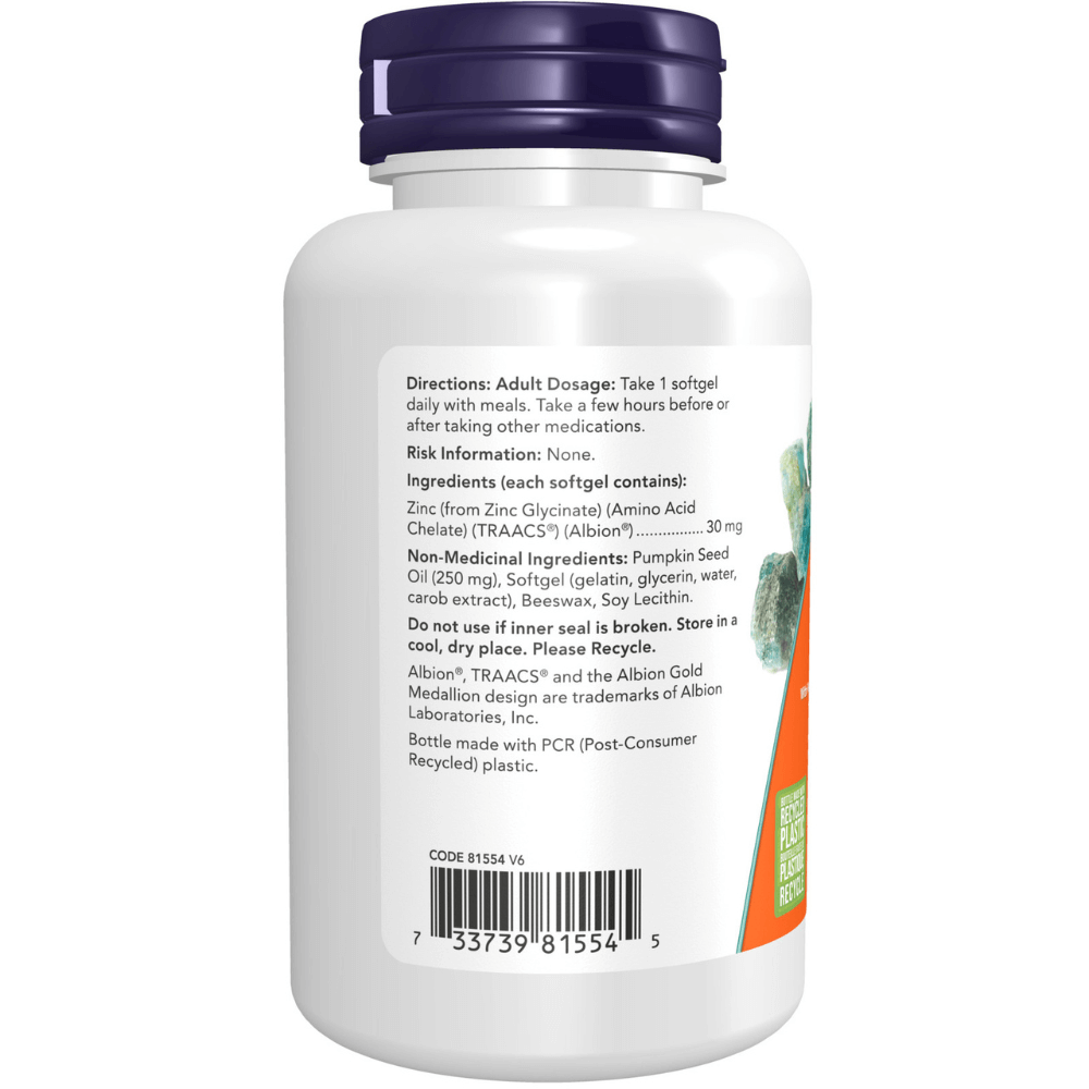 Now Zinc Glycinate - 30mg