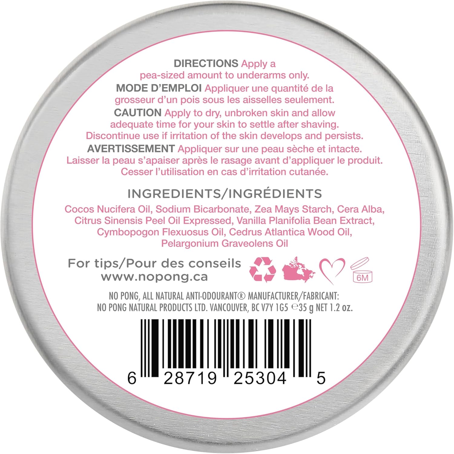 No Pong Original All Natural Anti Odourant