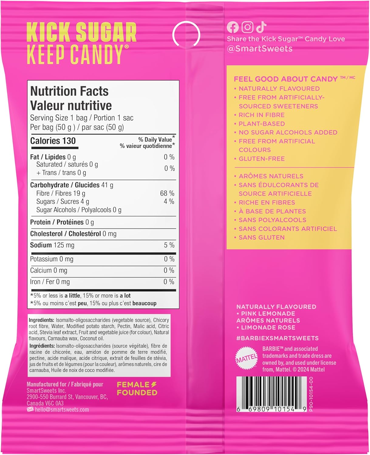 Smart Sweets Pink Lemonade Dream Candies
