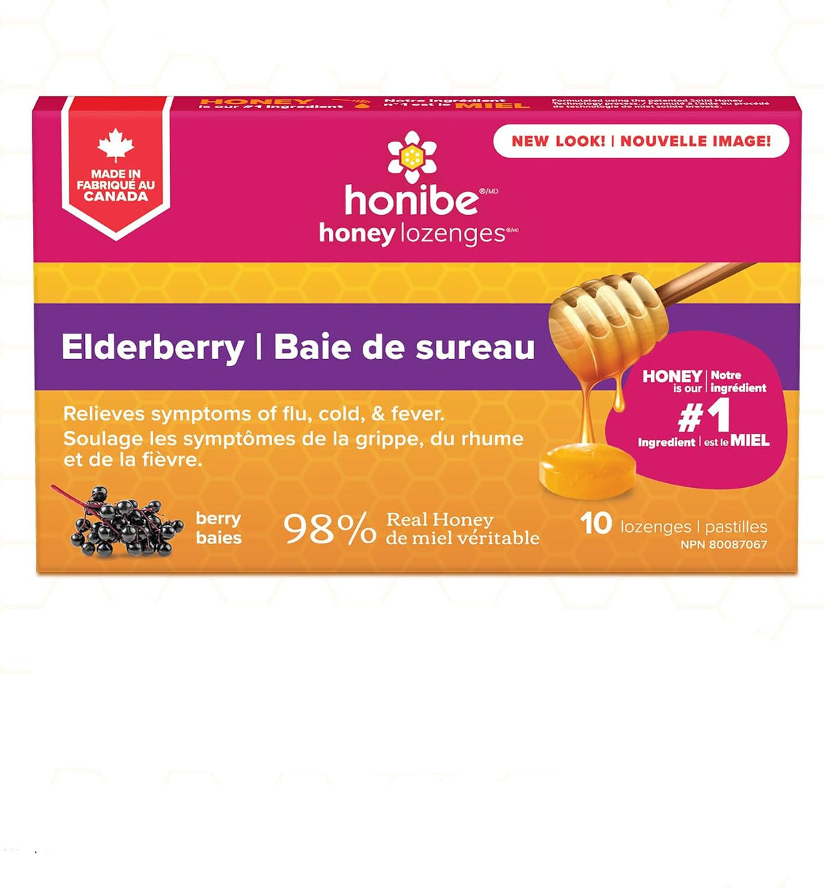 Honibe Honey Lozenges with Elderberry