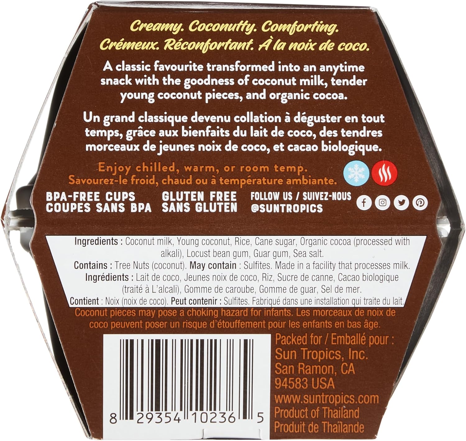 Sun Tropics Cocoa Coconut Rice Pudding