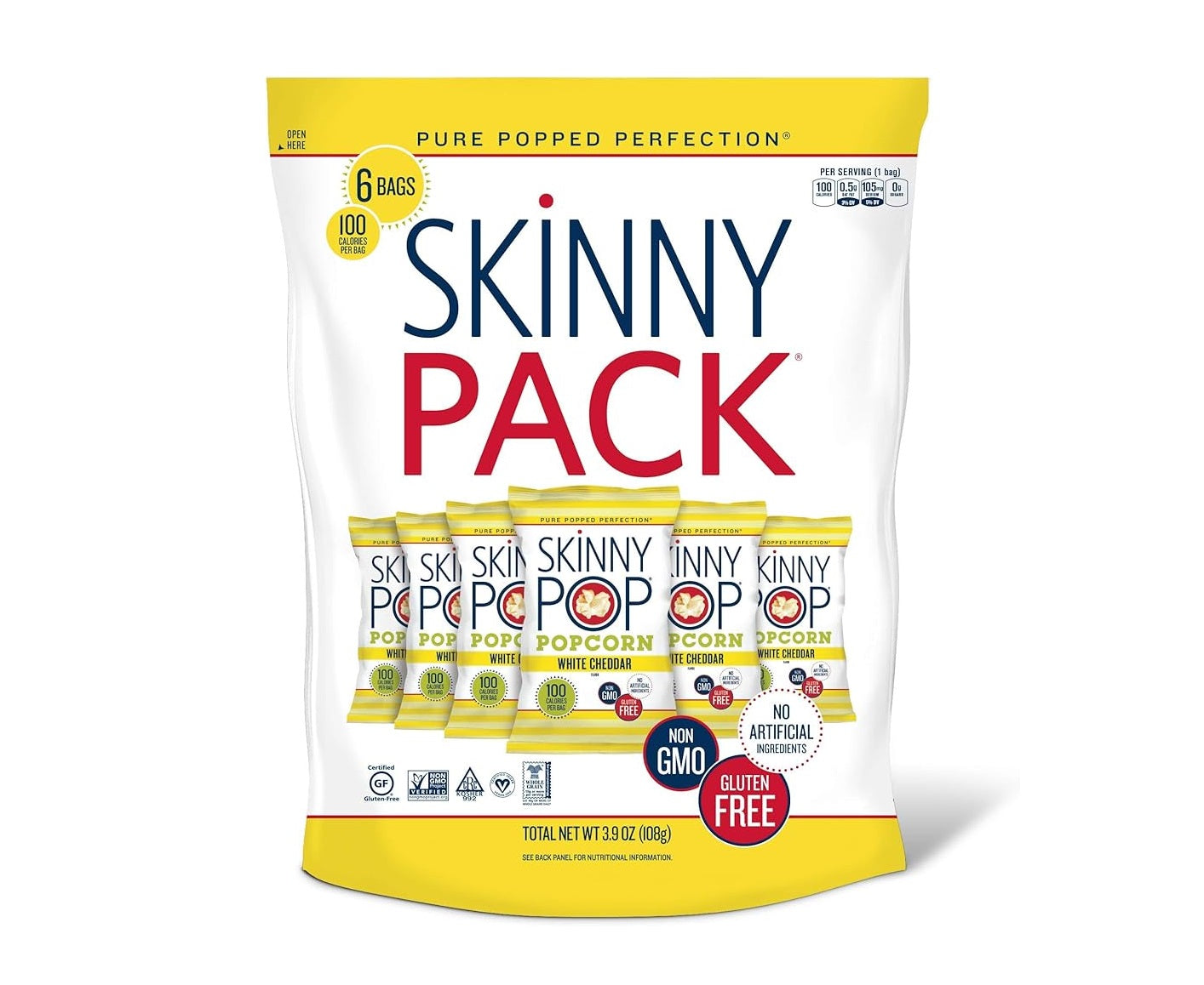 SkinnyPop Skinny Pack White Cheddar