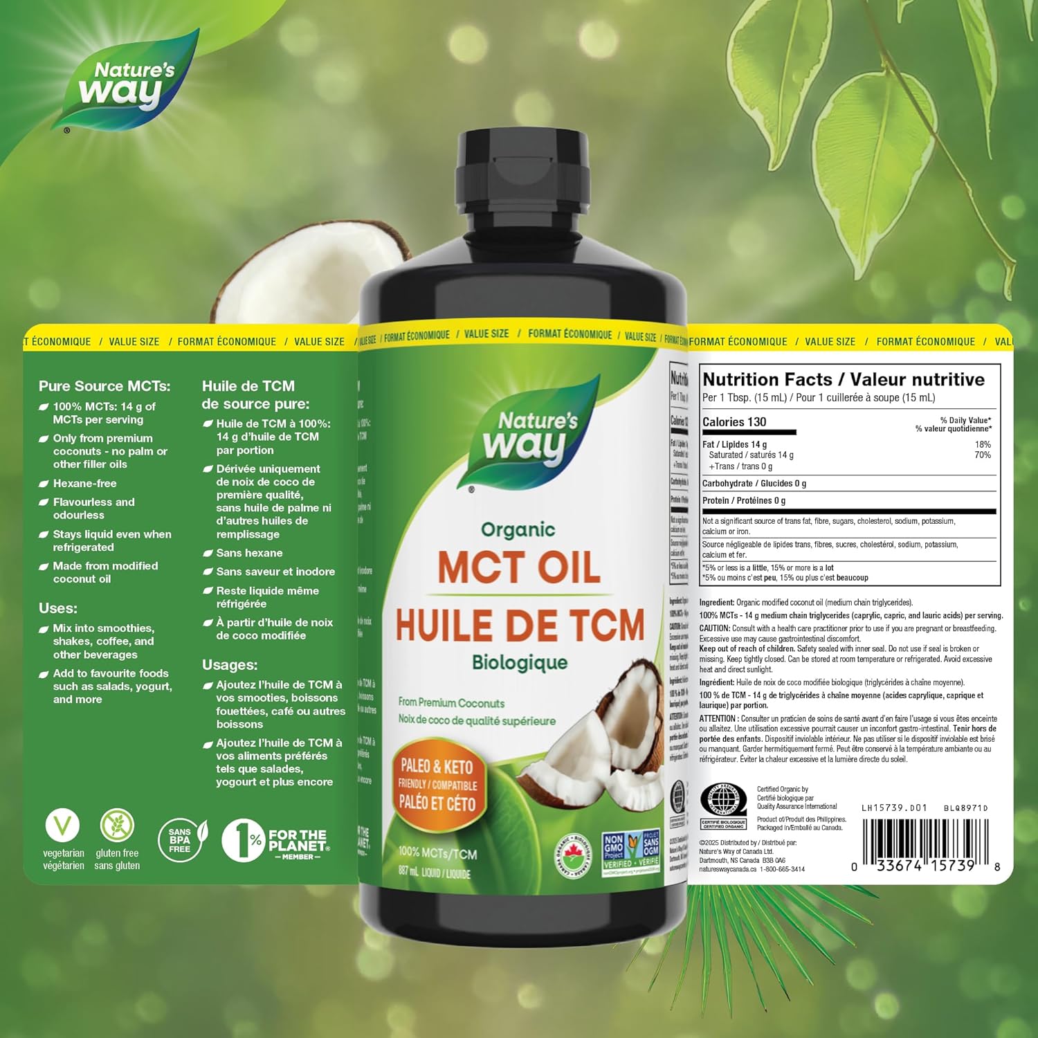 Nature's Way Organic Mct Oil