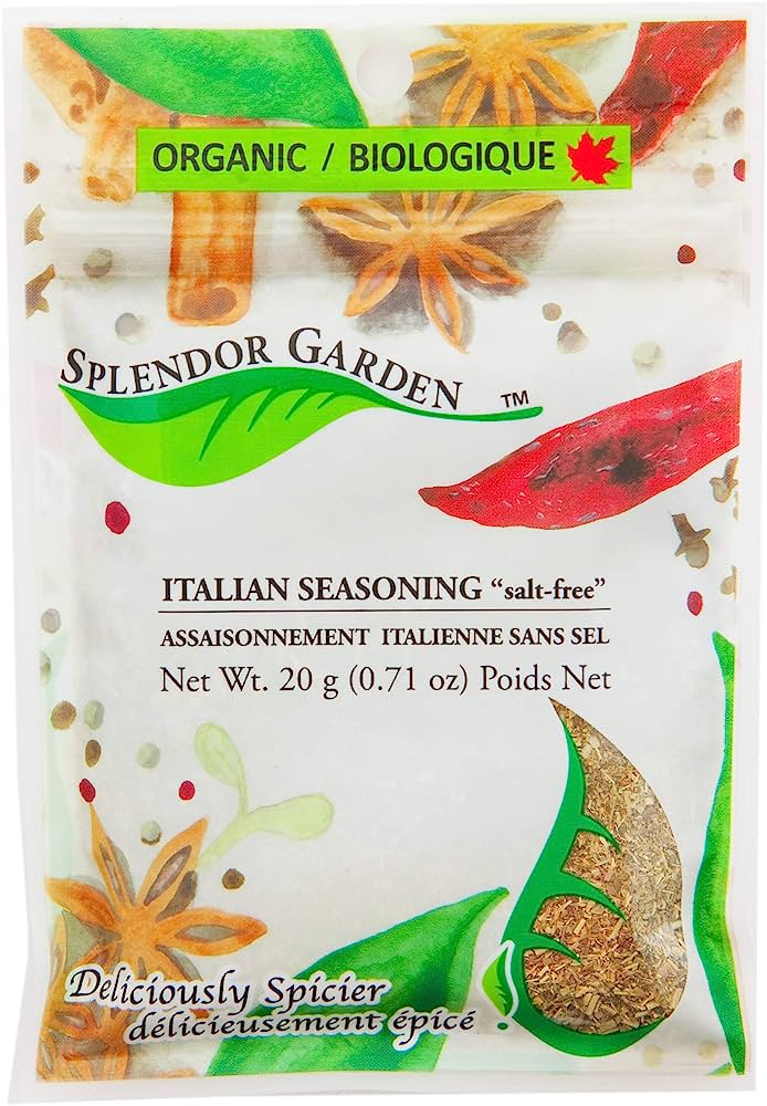 Splendor Garden Organic Italian Seasoning Salt Free