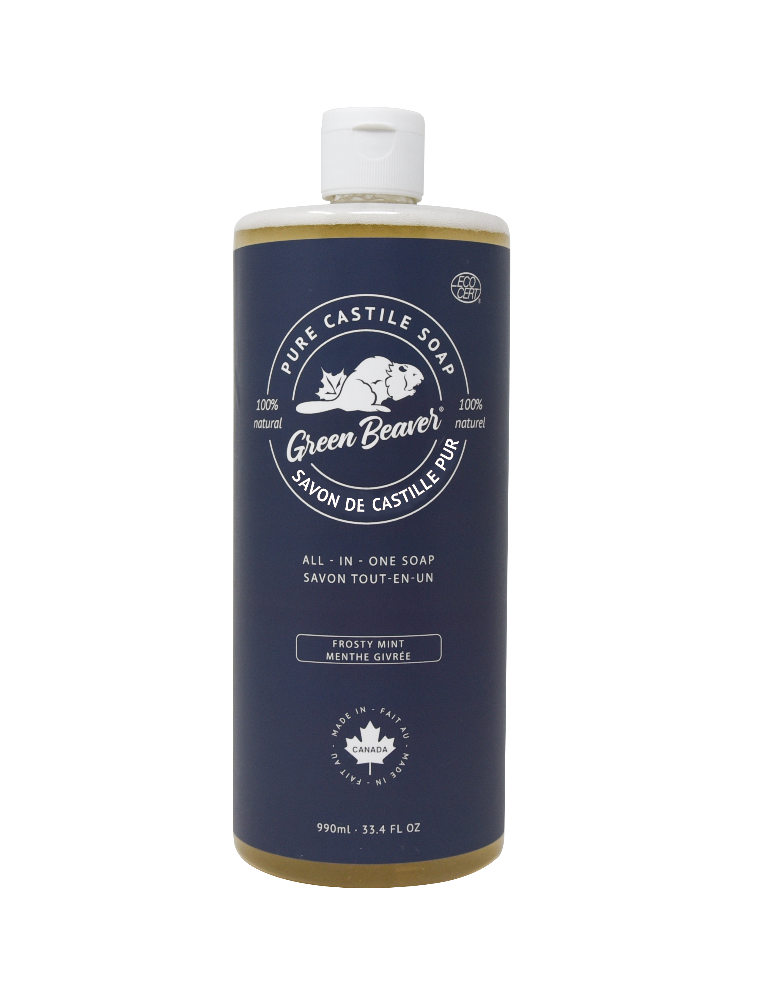 Green Beaver All-in-One Pure Castile Soap - Frosty Mint