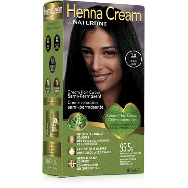 Naturtint Black 1.0 Semi-Permanent Henna Cream