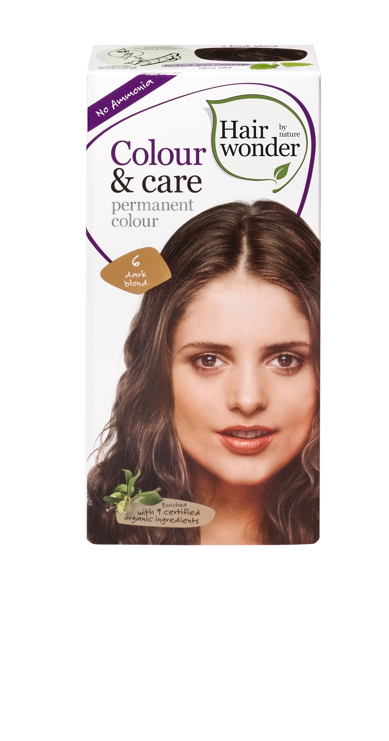 Hair Wonder 6 Dark Blond Colour & Care Permanent Colour