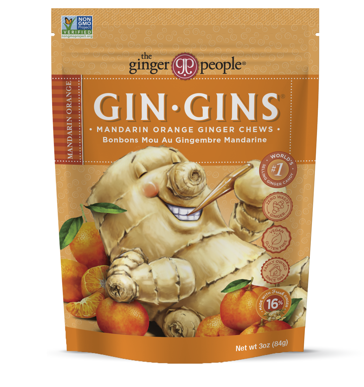 Mandarin Orange Ginger Chews