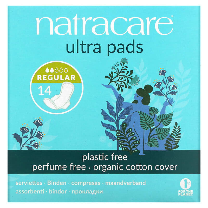 Natracare Organic Regular Ultra Pads With Wings