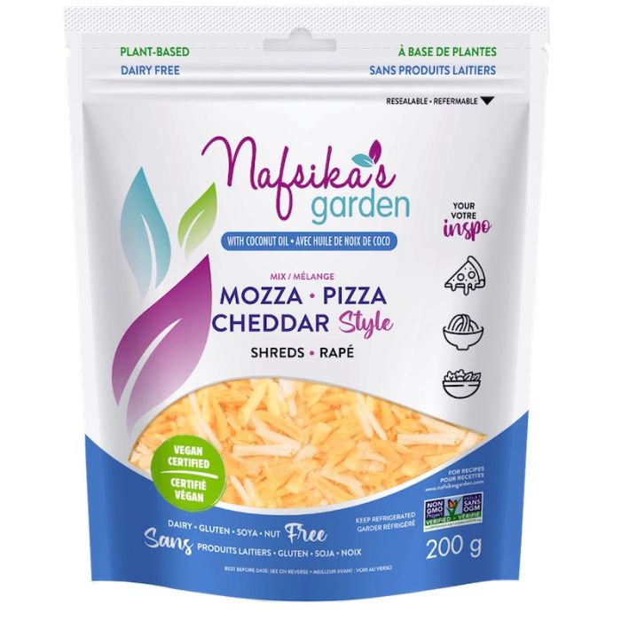 Nafsika's Garden Vegan Mozzarella + Cheddar Pizza Style Mixed Shreds
