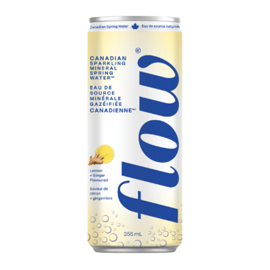 Flow Lemon Ginger Sparkling Water