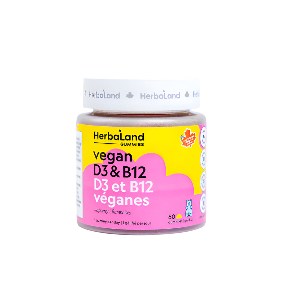 Herbaland Raspberry Vegan D3 & B12