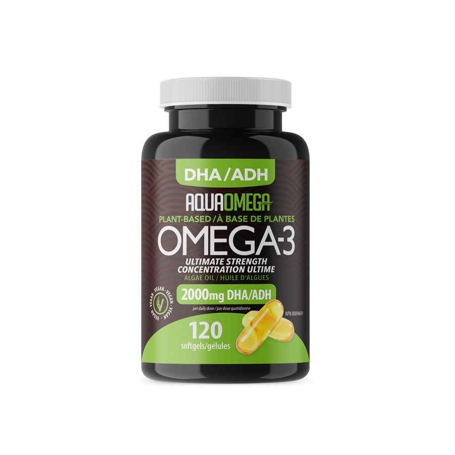 Aquaomega Vegan High DHA Omega-3 Soft Gels
