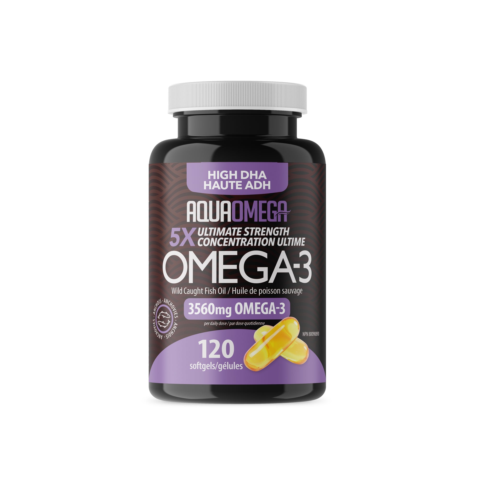 Aquaomega High DHA Omega-3 Fish Oil