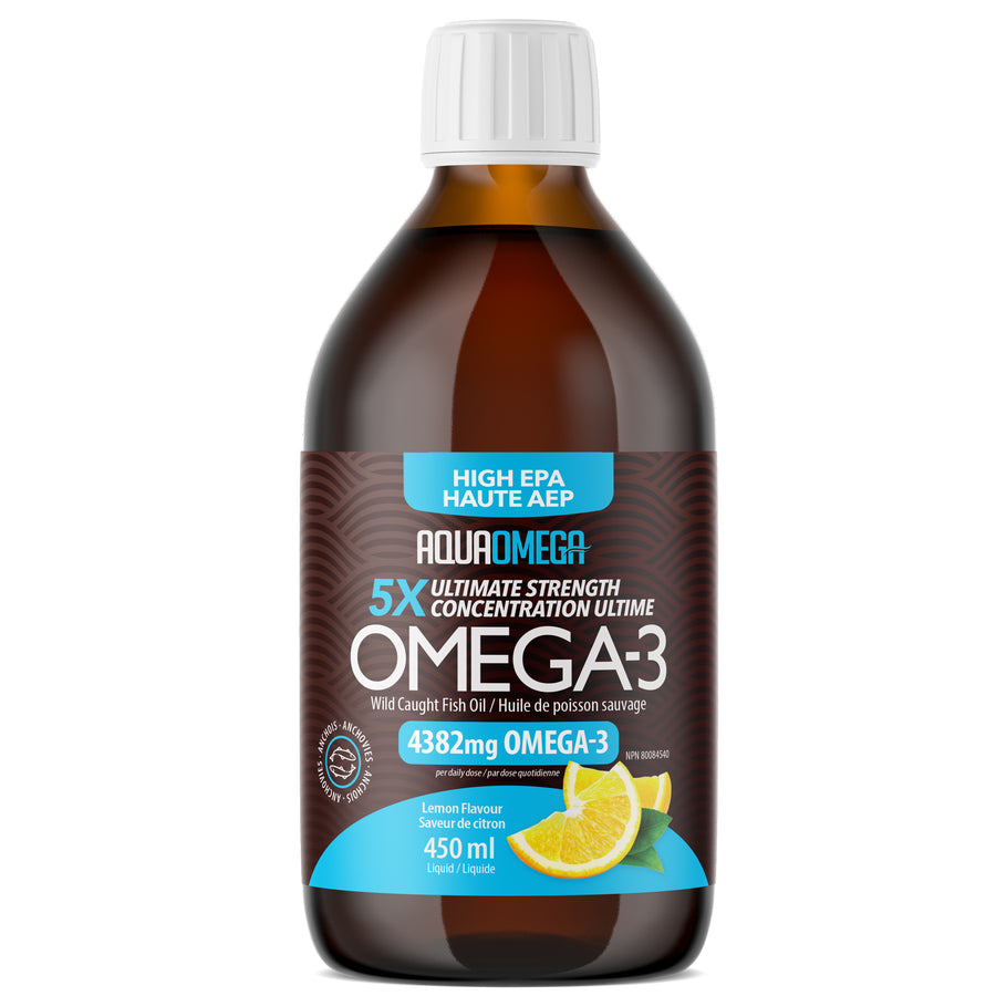 Aquaomega High EPA Lemon Omega-3 Fish oil
