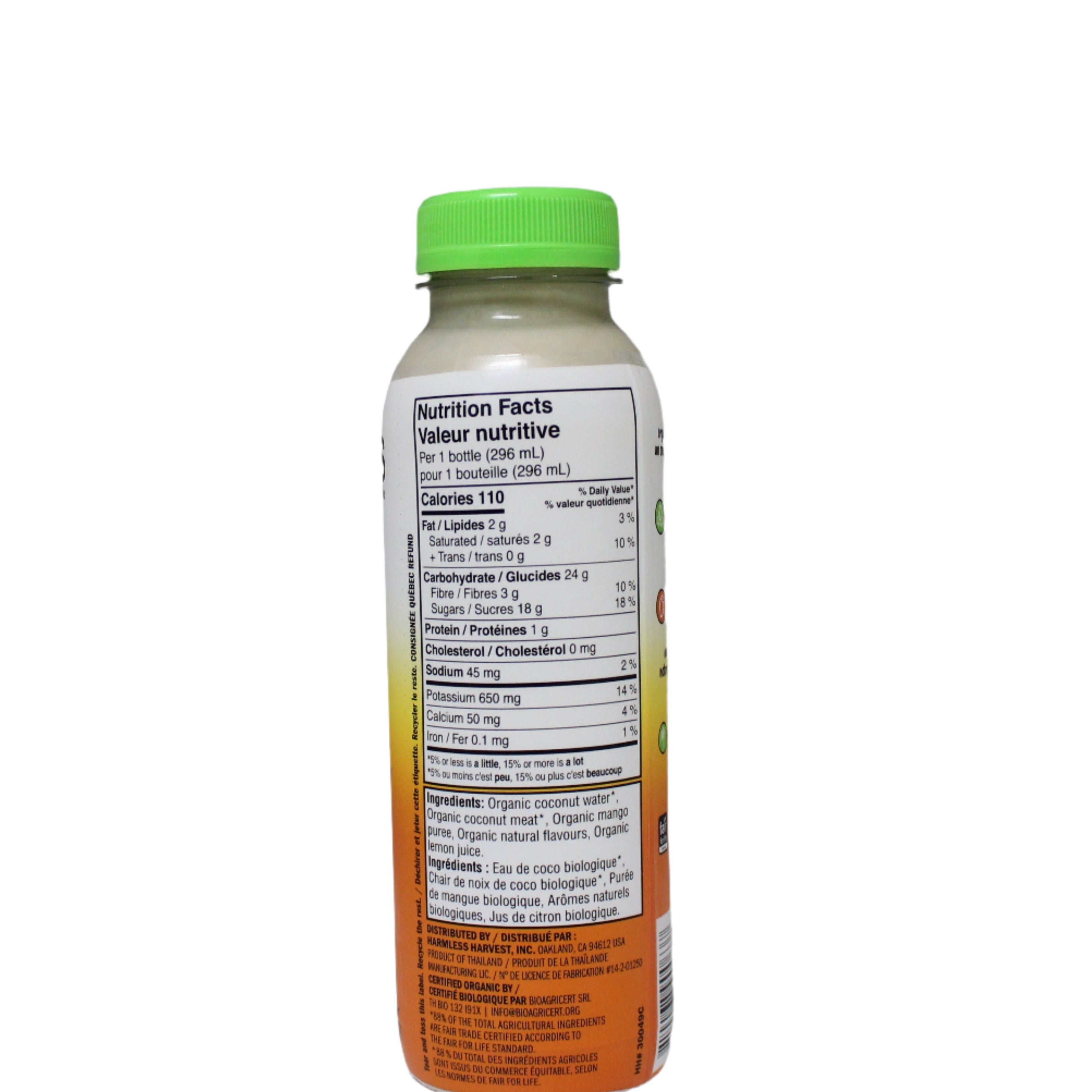 Harmless Harvest Organic Mango Coconut Smoothie