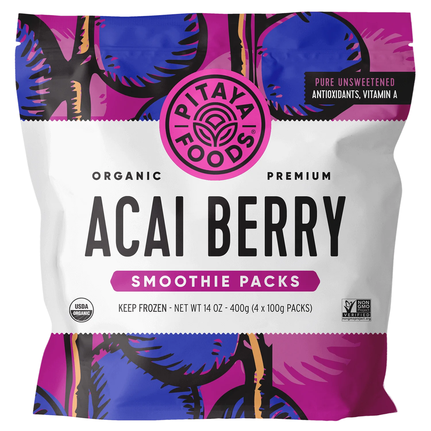 Pitaya Foods Organic Unsweetened Acai Berry Smoothie