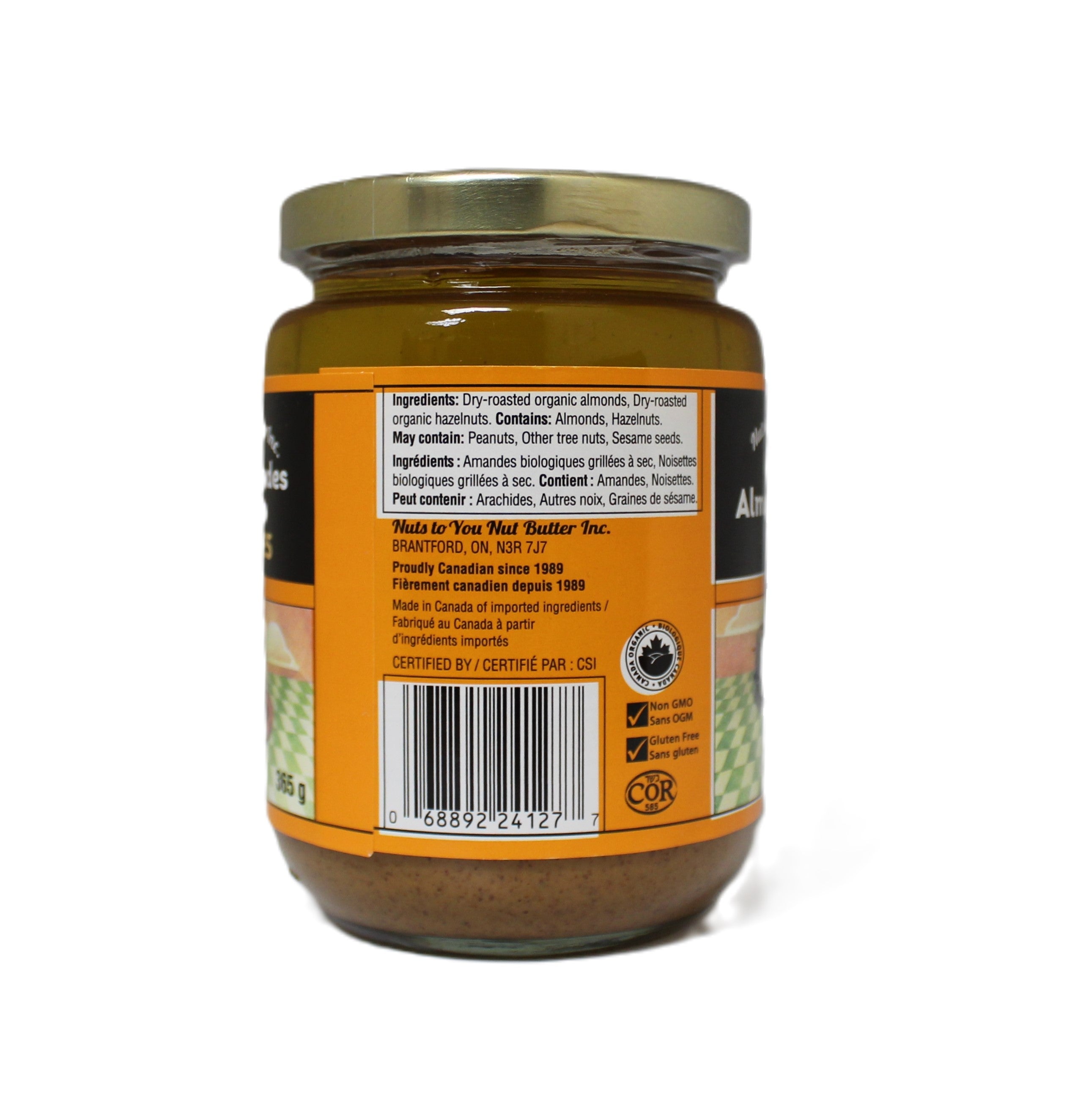 Nuts To You Organic Almond Hazelnut Butter