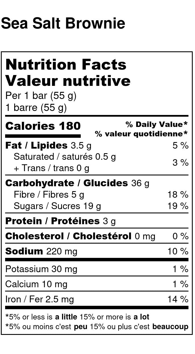 The Oat Company Sea Salt Brownie Energy Bar