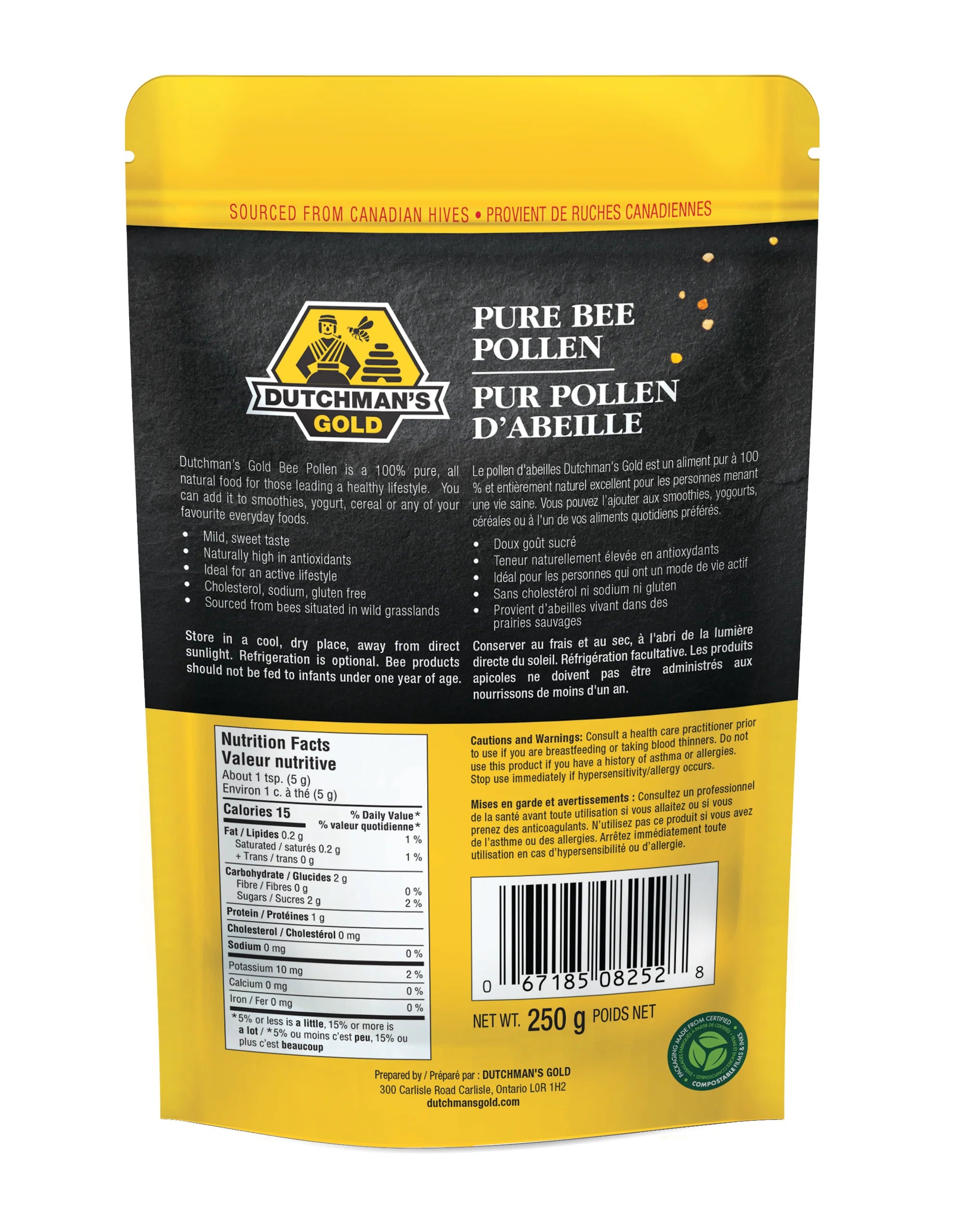 Dutchman's Gold Premium Canadian Bee Pollen