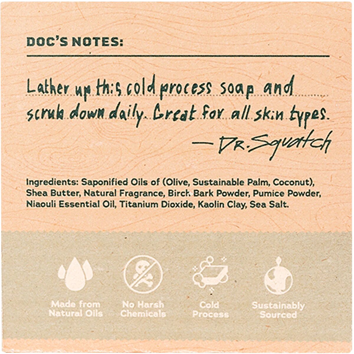 Dr. Squatch Birchwood Breeze Men's Bar Soap