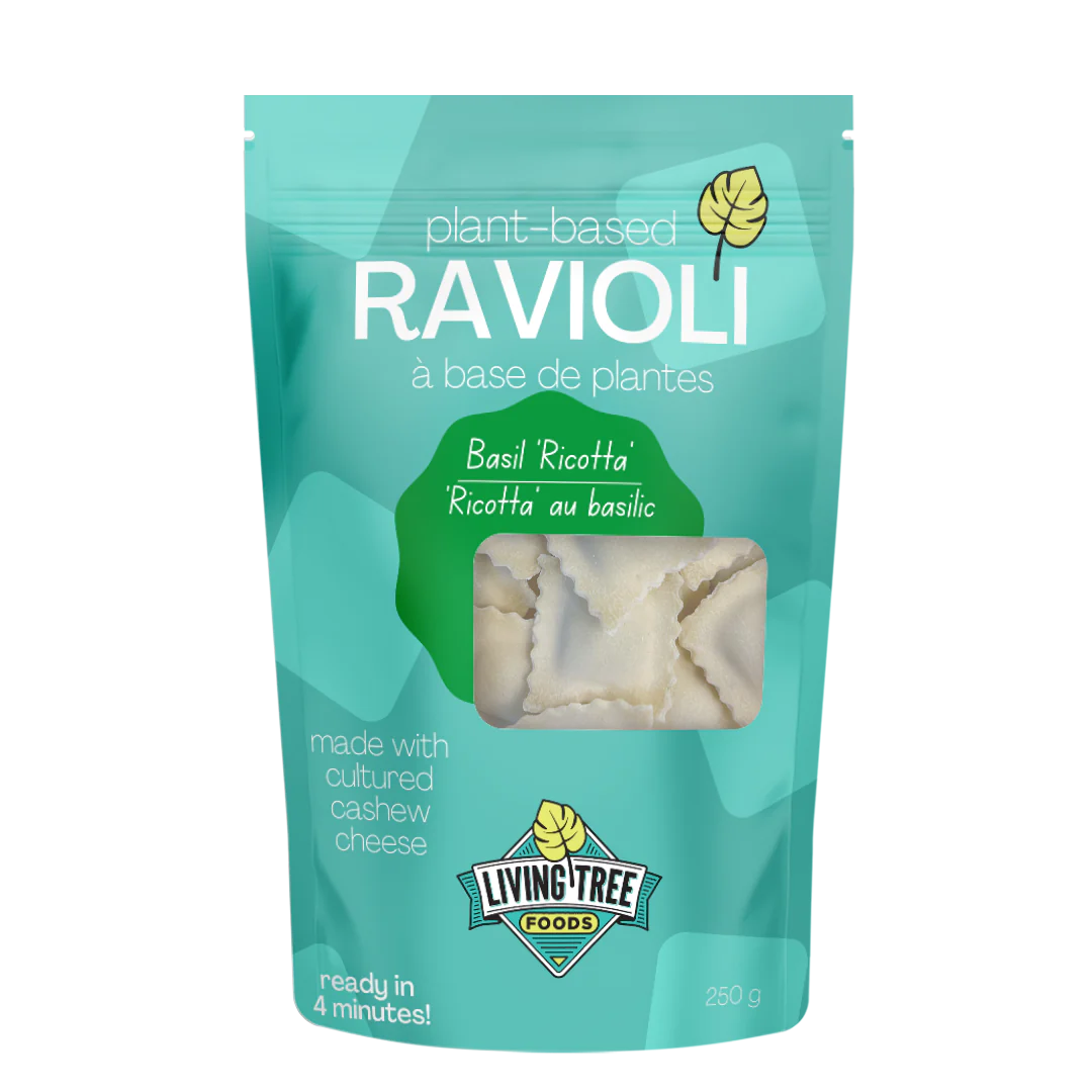 Living Tree Foods Plant-Based Ravioli Basil "Ricotta"